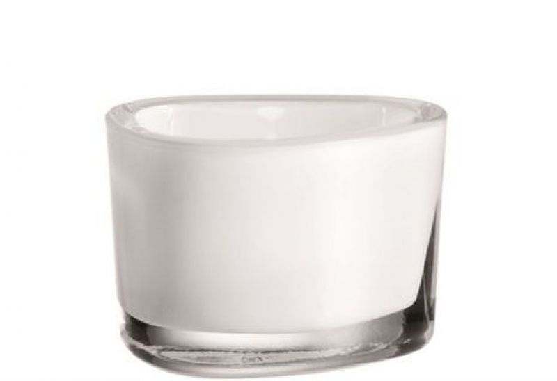 Leonardo Organic Waxinelichthouder Organic – Waxinelicht Van Leonardo In Roze, Zwart Glas