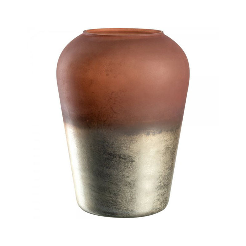 Leonardo Capanna Vaas Bruin 27 Cm – Vaas Van Leonardo In Rood, Wit Aardewerk, Glas