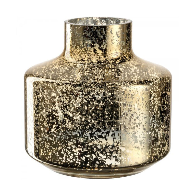 Leonardo Milano Vaas Gold Speckled Small – Vaas Van Leonardo In Roze Glas