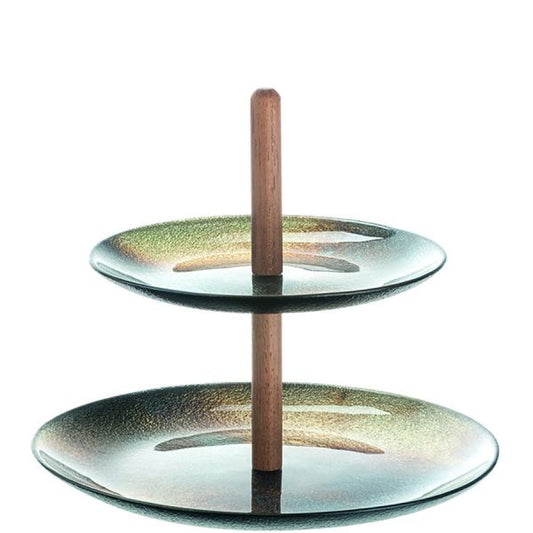 Leonardo Stellato Etagère 2-Delig Blauw Goud