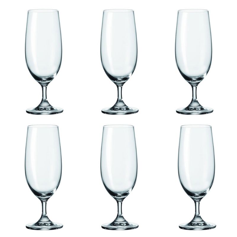 Leonardo Daily Bierglas 35 Cl – Bierglas Van Leonardo In Rood, Wit Glas