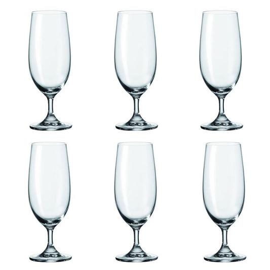 Leonardo Daily Bierglas 35 Cl – Bierglas Van Leonardo In Rood, Wit Glas