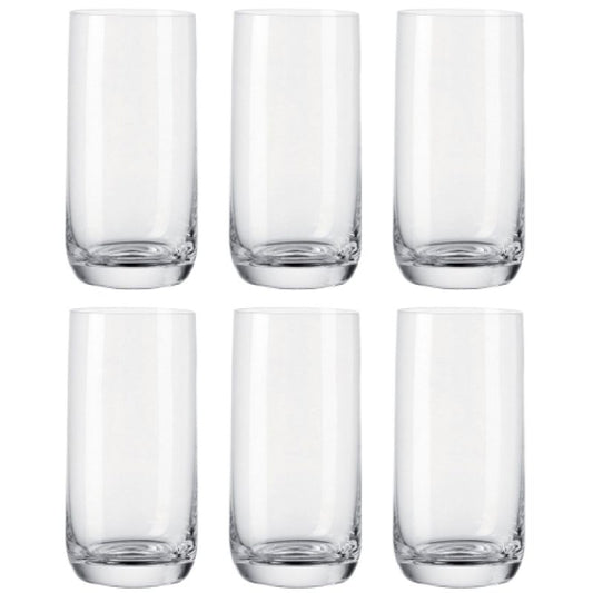 Leonardo Daily Longdrink Glas 31 Cl 6 Stuks – Drankglas Van Leonardo In Rood, Wit Glas