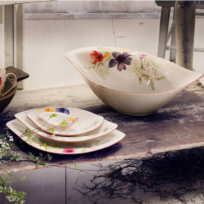Villeroy & Boch Mariefleur Serve & Salad Schaal 21 X 18 Cm – Schaal Van Villeroy-Boch In Wit Premium Porselein