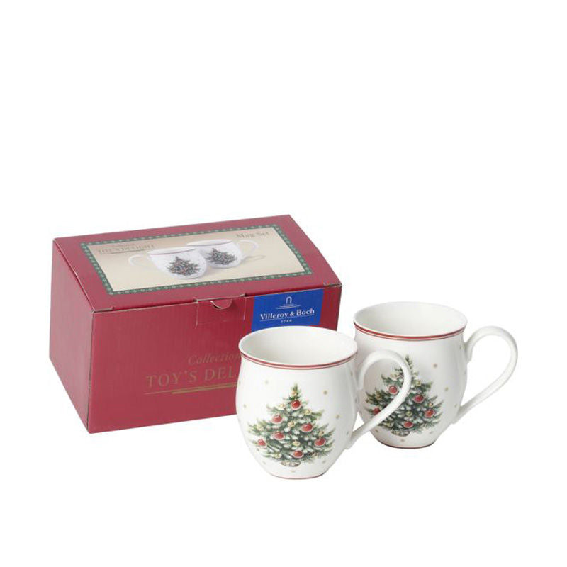 Villeroy & Boch Toy'S Delight Beker Denneboom 34 Cl 2 Stuks – Beker Van Villeroy-Boch In Zilver Premium Porselein