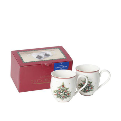 Villeroy & Boch Toy'S Delight Beker Denneboom 34 Cl 2 Stuks – Beker Van Villeroy-Boch In Zilver Premium Porselein