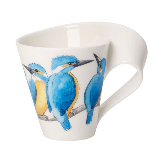 Villeroy & Boch New Wave Caffè Beker Ijsvogel Blauw – Beker Van Villeroy-Boch In Wit Premium Porselein