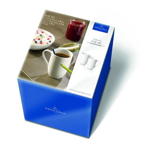 Villeroy & Boch For Me Koffiebeker 2 Stuks – Beker Van Villeroy-Boch In Wit Premium Porselein