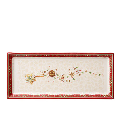 Villeroy & Boch Winter Bakery Delight Cakeschaal 39 X 17 Cm – Schaal Van Villeroy-Boch In Zwart Premium Porselein