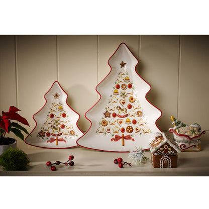 Villeroy & Boch Winter Bakery Delight Schaal Kerstboom Small – Schaal Van Villeroy-Boch In Zwart Premium Porselein