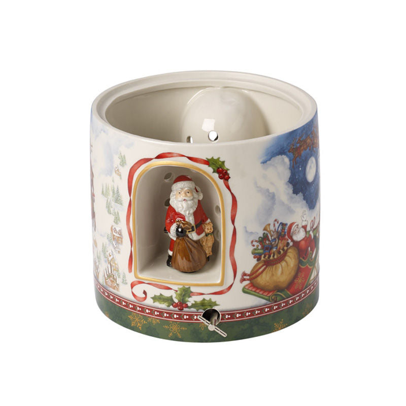 Villeroy & Boch Christmas Toy's Geschenkpakje Rond Santa's Vlucht Small