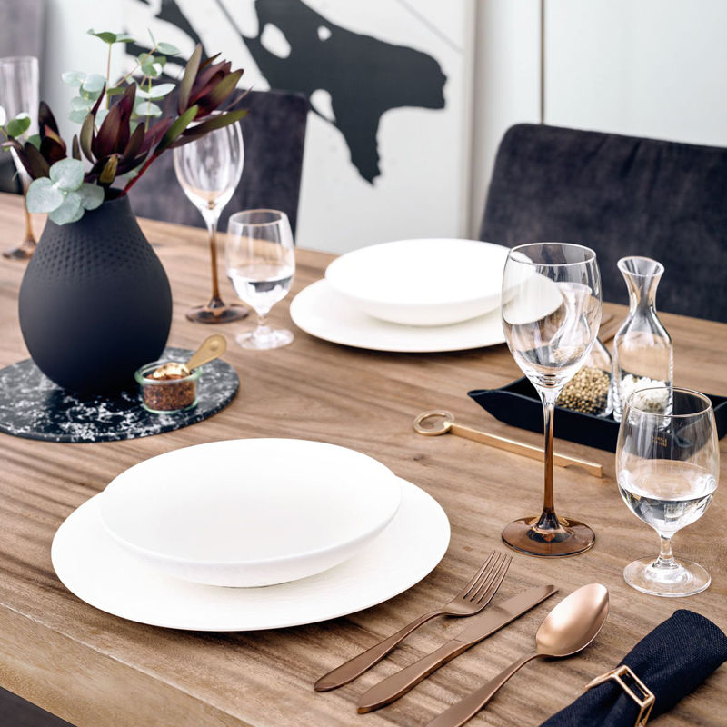 Villeroy & Boch Manufacture Rock Blanc Schaal Plat 24 cm