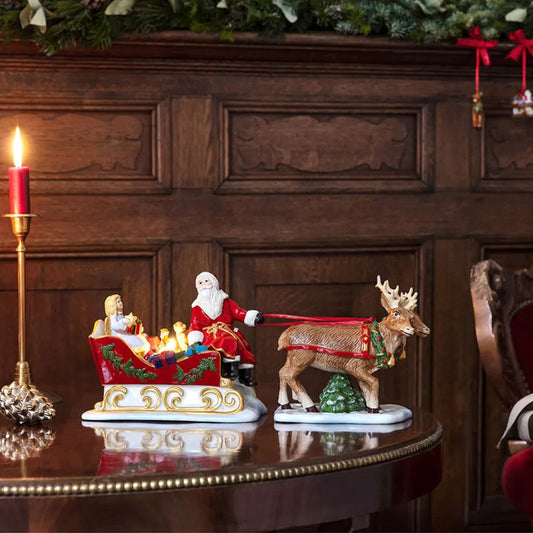 Villeroy & Boch Christmas Toy's Kerstman Met Rendieren En Slee