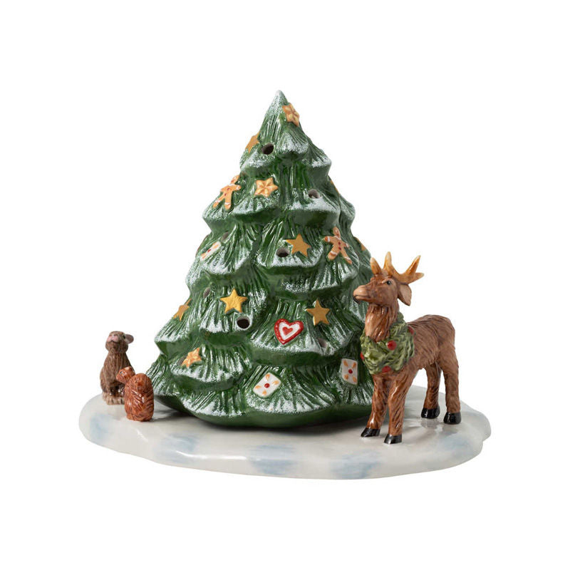 Villeroy & Boch Christmas Toy'S Kerstboom Met Bosdieren – Kerstdecoratie Van Villeroy-Boch In Wit Porselein