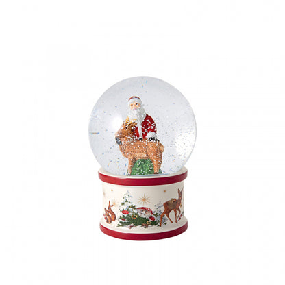 Villeroy & Boch Christmas Toy's Sneeuwbal Large Kerstman En Hert