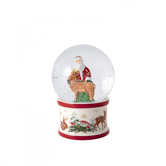 Villeroy & Boch Christmas Toy's Sneeuwbal Large Kerstman En Hert