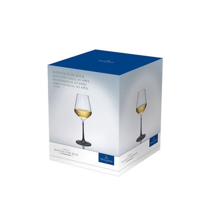 Villeroy & Boch Manufacture Rock Wit Wijnglas 4 Stuks