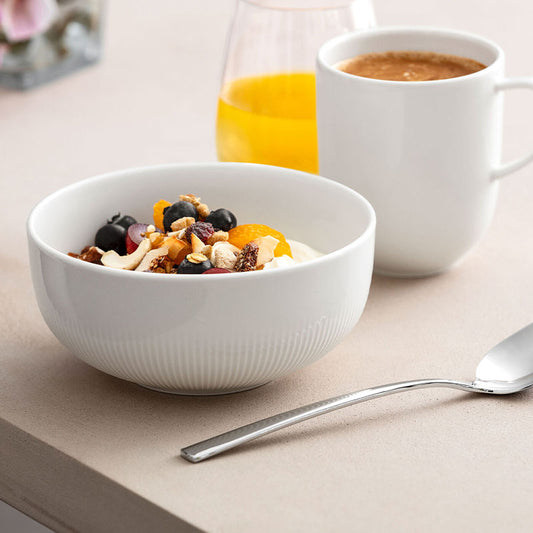 Villeroy & Boch Afina Bowl Medium – Schaal Van Villeroy-Boch In Rvs-Mat, Zwart Premium Porselein
