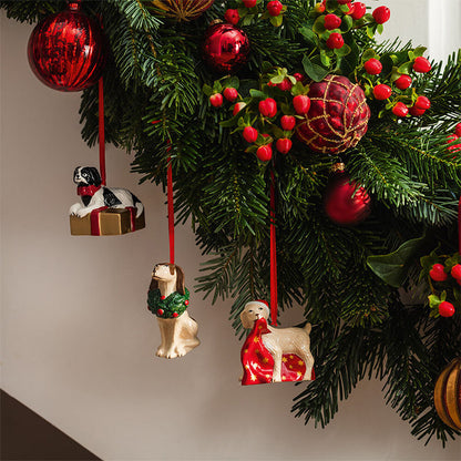 Villeroy & Boch Nostalgic Ornaments Hondjes 3 Stuks – Kerstdecoratie Van Villeroy-Boch In Wit Porselein