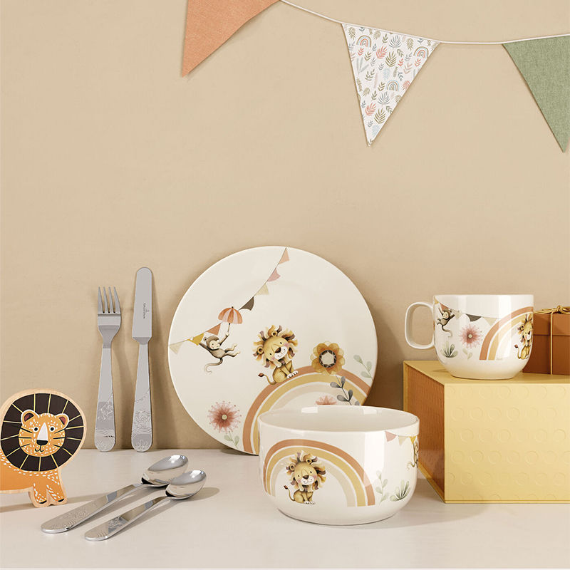 Villeroy & Boch Roar Like A Lion Kinderservies En Bestekset 7-Delig