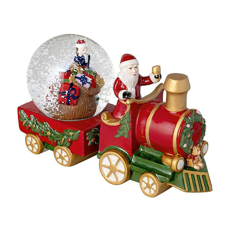 Villeroy & Boch Christmas Toy'S Sneeuwbal Trein – Kerstdecoratie Van Villeroy-Boch In Wit Glas, Porselein