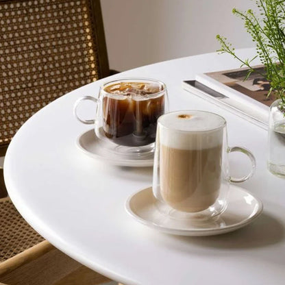 Villeroy & Boch Artesano Hot&Cold Beverages Latte Macchiato Glas Dubbelwandig 36 Cl 2 Stuks – Beker Van Villeroy-Boch In Wit Glas