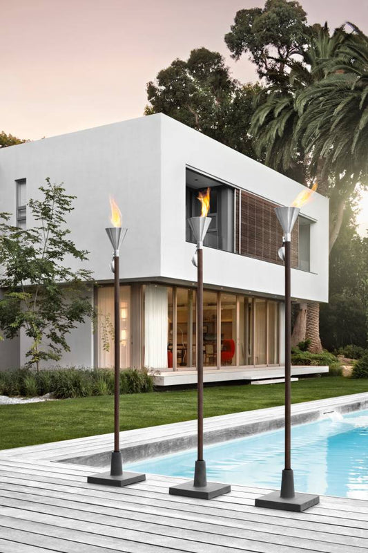 Blomus Baso Fakkelstandaard Zwart – Standaard van Blomus in Zwart Steen