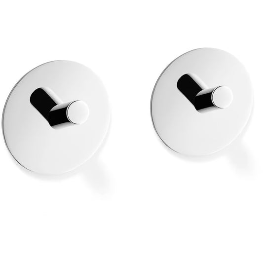 Zack Duplo Handdoekhaak Rond RVS Glans