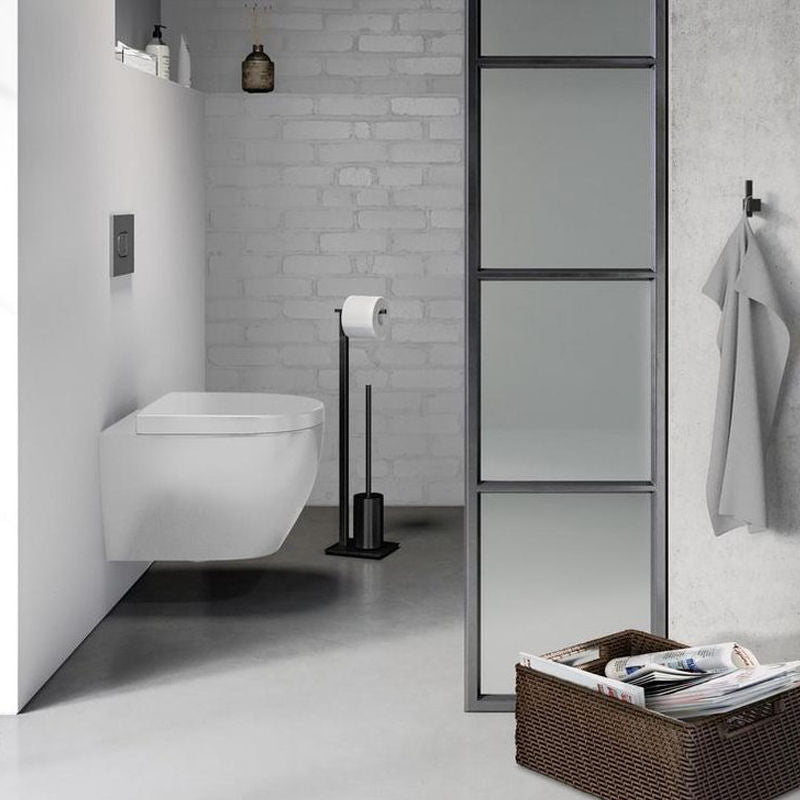 Zack Carvo Toiletbulter Zwart – Toiletbutler Van Zack In Zwart Roestvrij Staal