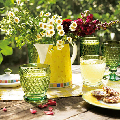 Villeroy & Boch Boston Coloured Waterglas Op Voet Groen 4 Stuks