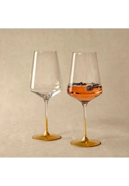 Leonardo Puccini Rood Wijnglas Goud 560 ml 2 Stuks