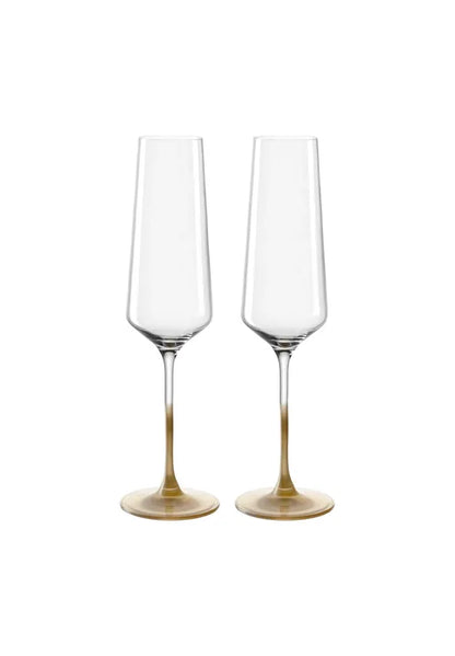 Leonardo Puccini Champagneglas Goud 280 ml 2 Stuks
