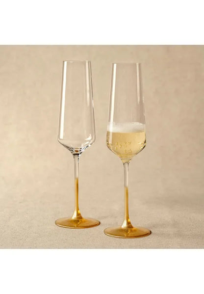 Leonardo Puccini Champagneglas Goud 280 ml 2 Stuks