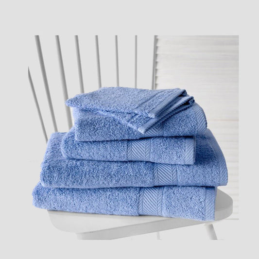 De Witte Lietaer Hélène Badtextielset Sky Blue 6-Delig – Badtextielset Van De-Witte-Lietaer In Helder Katoen