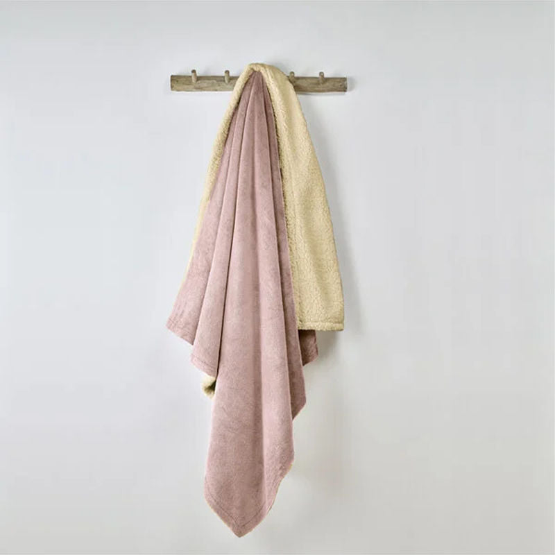 De Witte Lietaer Teddy Laya Plaid Vieux Rose  – Deken Van De-Witte-Lietaer In Helder Wol