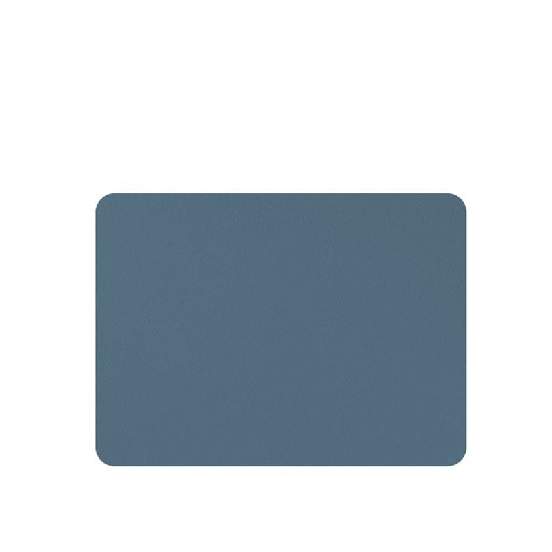Mesa Piu Lederlook Placemets Blauw 6 stuks – Placemets van Mesa Piu in Blauw 