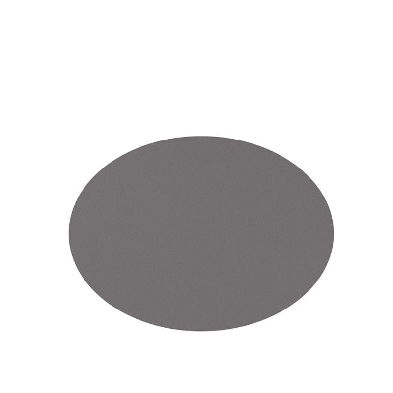 Mesa Piu Lederlook Placemets Ovaal Grijs 6 stuks – Placemets van Mesa Piu in Grijs 