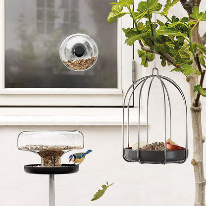 Eva Solo Birds Vogel Voedertafel – Vogelvoeder Van Eva-Solo In Helder Glas, Roestvrij Staal