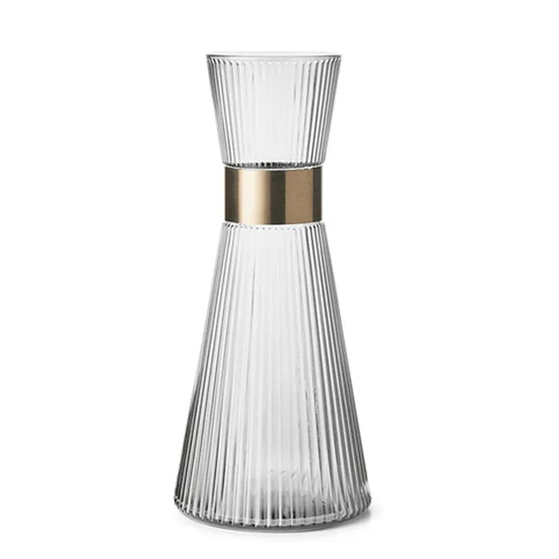 Rosendahl Grand Cru Karaf Helder 1 L – Karaf Van Rosendahl In Rvs-Glanzend Mondgeblazen Glas, Staal