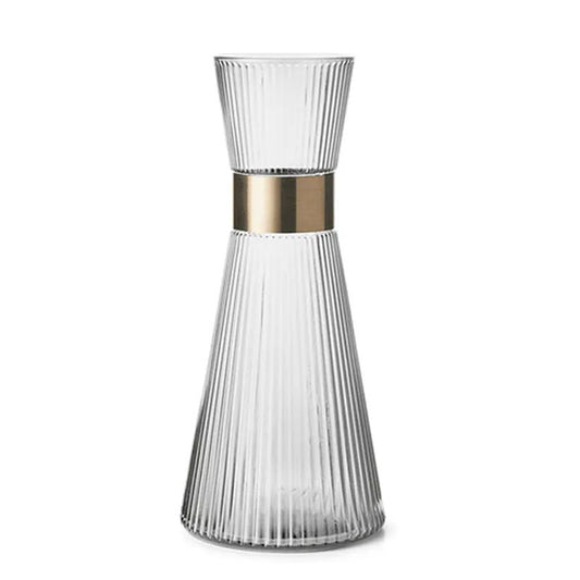 Rosendahl Grand Cru Karaf Helder 1 L – Karaf Van Rosendahl In Rvs-Glanzend Mondgeblazen Glas, Staal