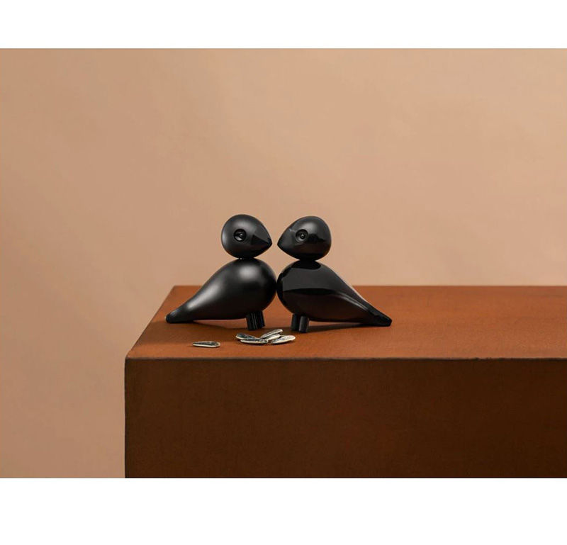Kay Bojesen Lovebirds Duo Zwart