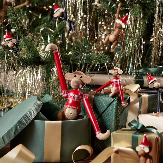 Kay Bojesen Kerstaap Rood Wit Gestreept Mini