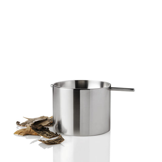 Stelton Cylinda Asbak Small – Asbak Van Stelton In Rvs-Glanzend, Bruin Roestvrij Staal