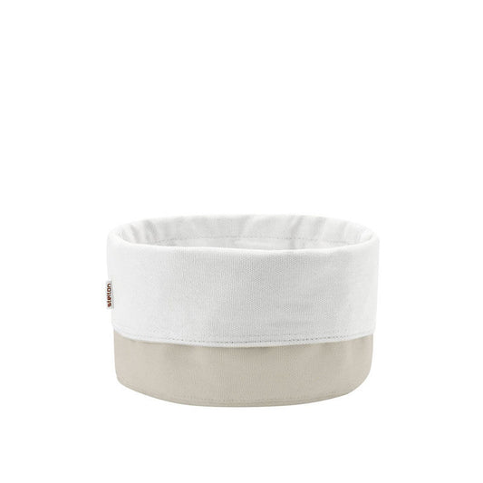 Stelton Klaus Rath Broodtas Zand Wit – Broodtas Van Stelton In Rvs-Mat Katoen