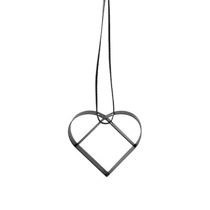 Stelton Figura Ornament Hart Soft Zwart Small – Kerstdecoratie Van Stelton In Rvs-Mat Roestvrij Staal