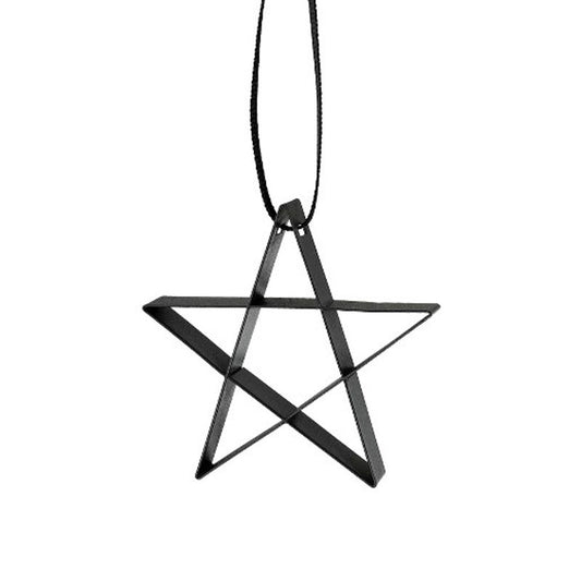 Stelton Figura Ornament Hart Zwart Small – Kerstdecoratie Van Stelton In Rvs-Mat Roestvrij Staal