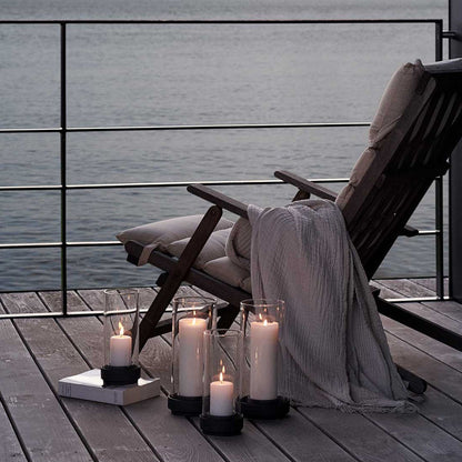 Stelton Hurricane Windlicht Zwart 28,5 cm