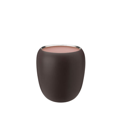 Stelton Ora Vaas Stor Dark Powder – Vaas Van Stelton In Rvs-Mat Roestvrij Staal