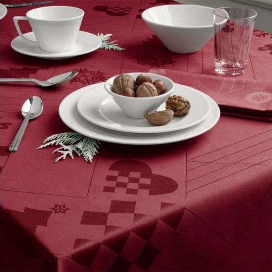 Rosendahl Textiles Natale Damask Tafelkleed Rood 150x220cm