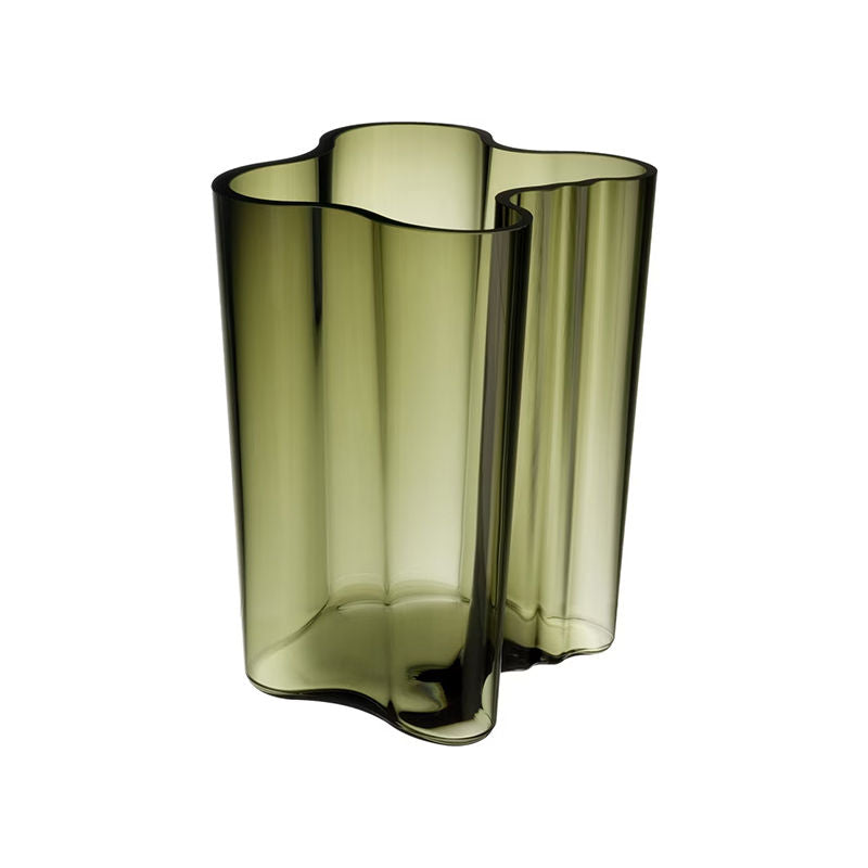 Iittala Alvar Aalto Vaas Mosgroen 18,1 Cm – Vaas Van Iittala In Meerkleurig Glas